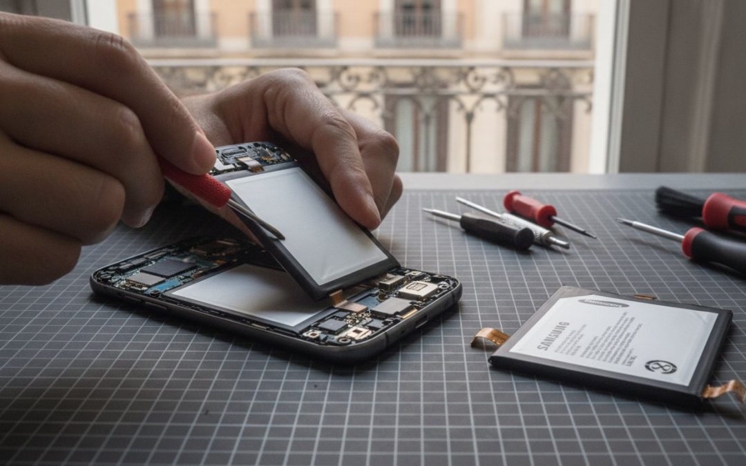 Cómo cambiar la batería de tu Samsung en Barcelona: Guía Técnica Profesional 2026