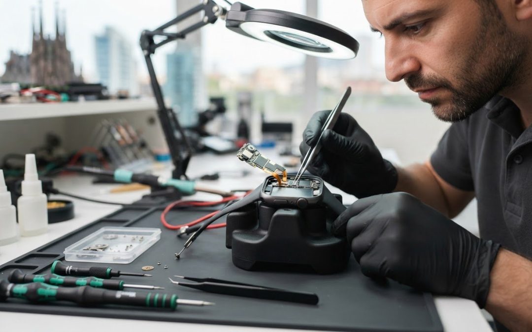 Reparar Corona Digital de Apple Watch en Barcelona: Guía Técnica