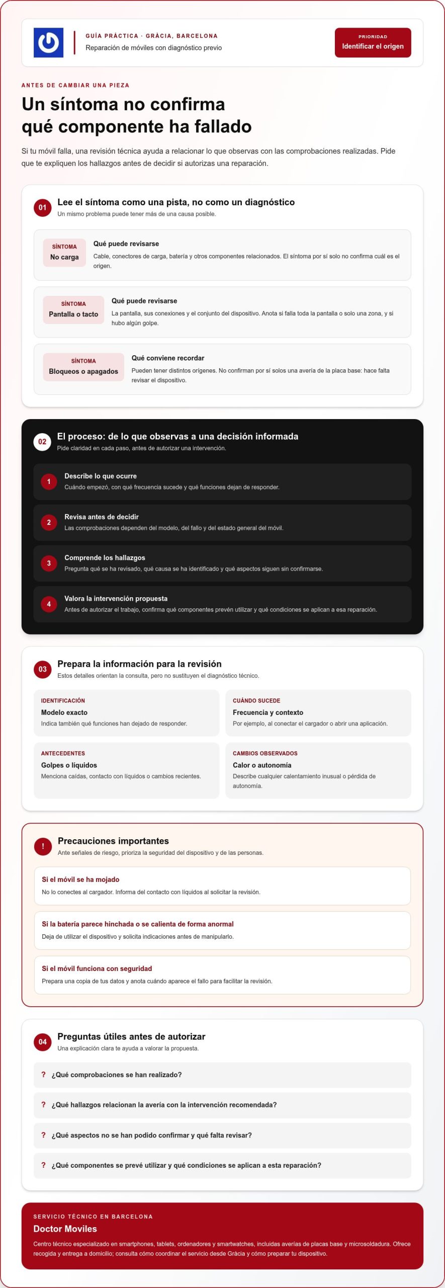 Reparación de móviles en Gràcia: diagnóstico experto y soluciones en 2026