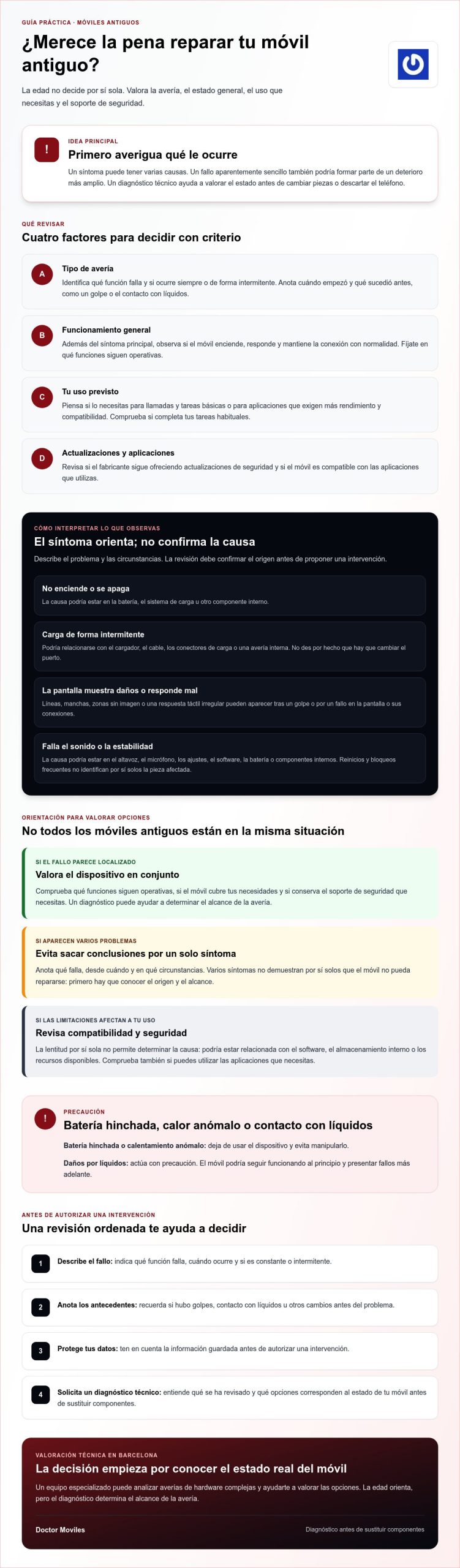 ¿Vale la pena arreglar un móvil antiguo? Guía para decidir en 2026