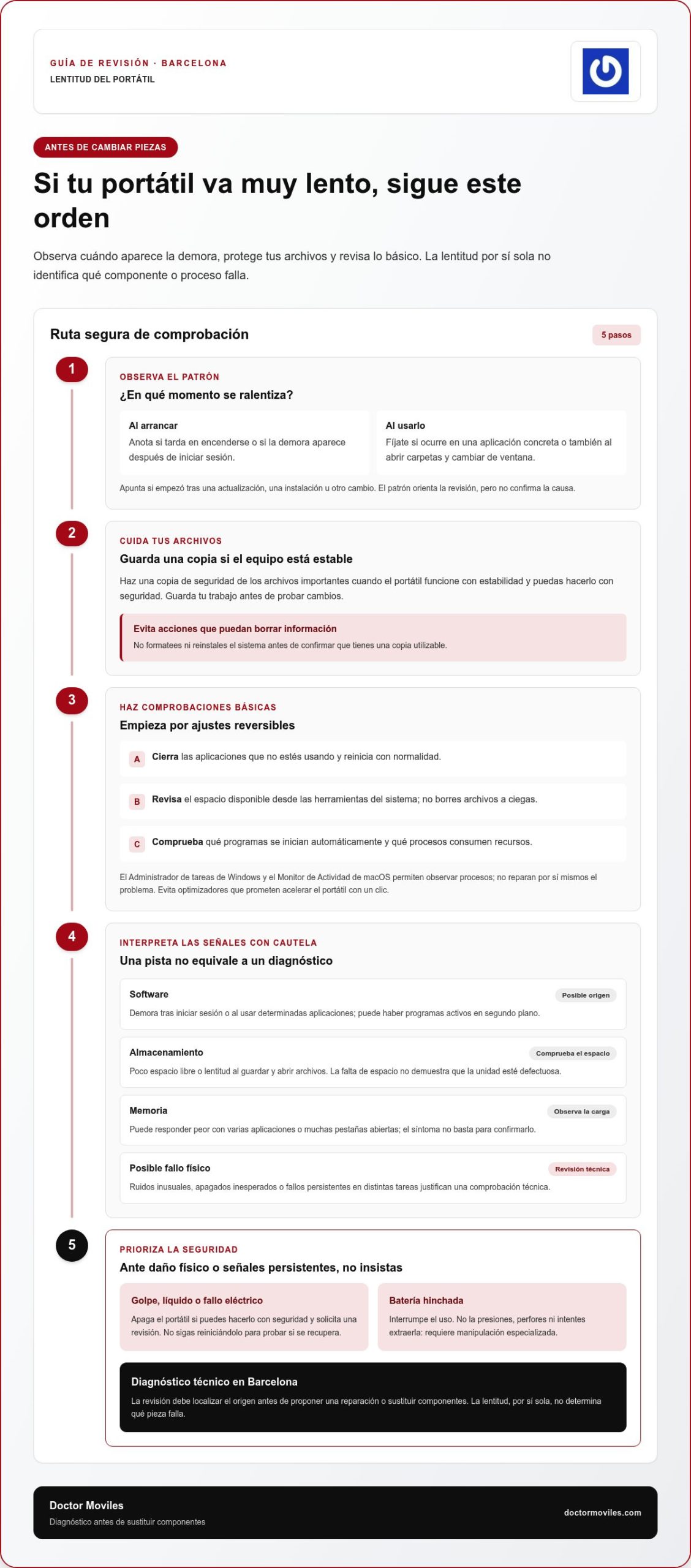 Mi portátil va muy lento: soluciones en Barcelona para encontrar la causa